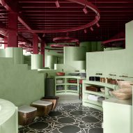 Interiors of Sorbet bathroom showroom in Mumbai by MuseLAB