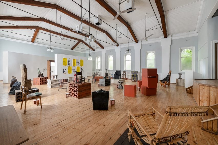 Wide photo of the Africa Chair exhibition at Design Week South Africa 2024