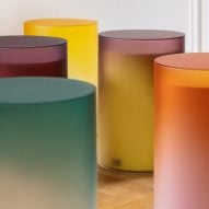 Nesting tables by Mikolášková&Drobná change colour as they're combined