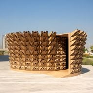 Deond creates parametric cardboard pavilion for Dubai Design Week