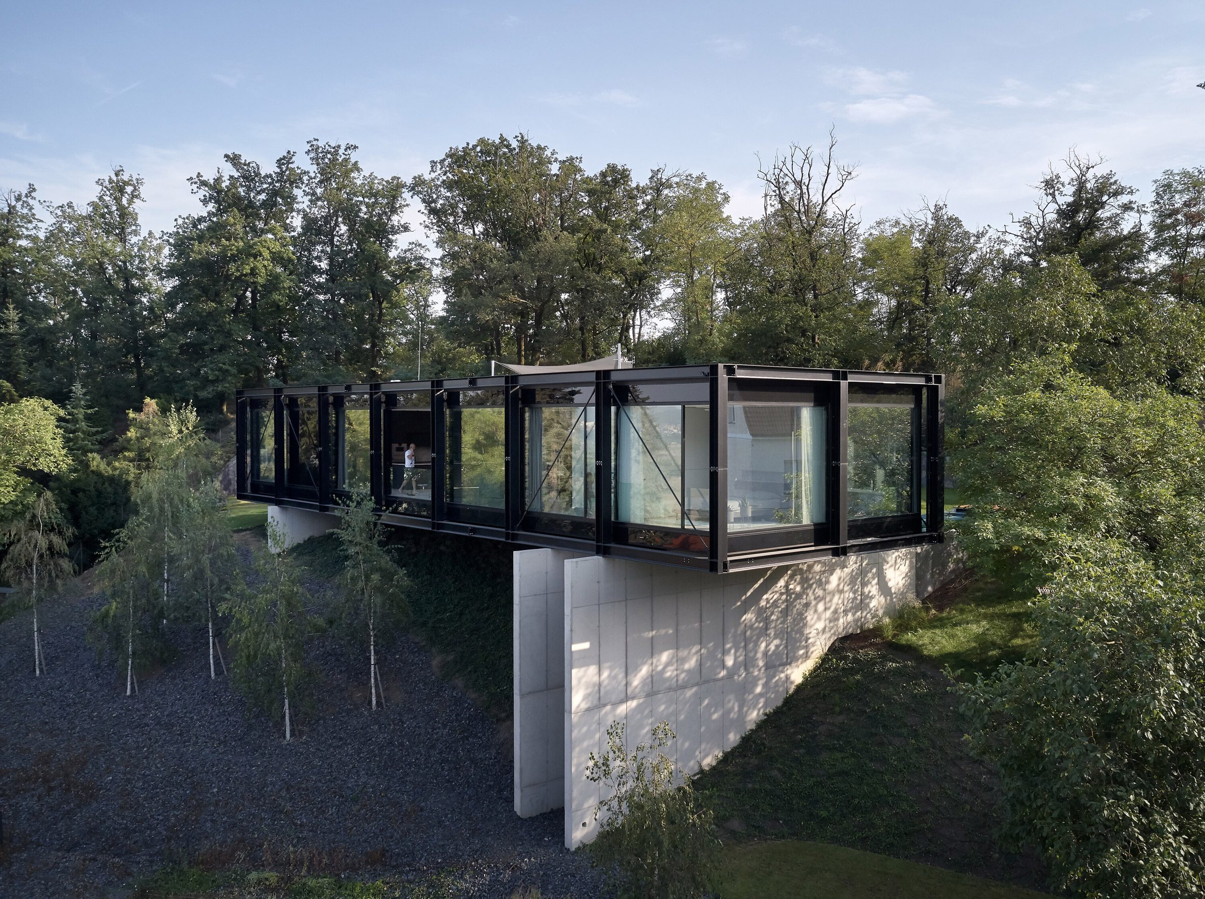 Top view of Czech house by Stempel & Tesar