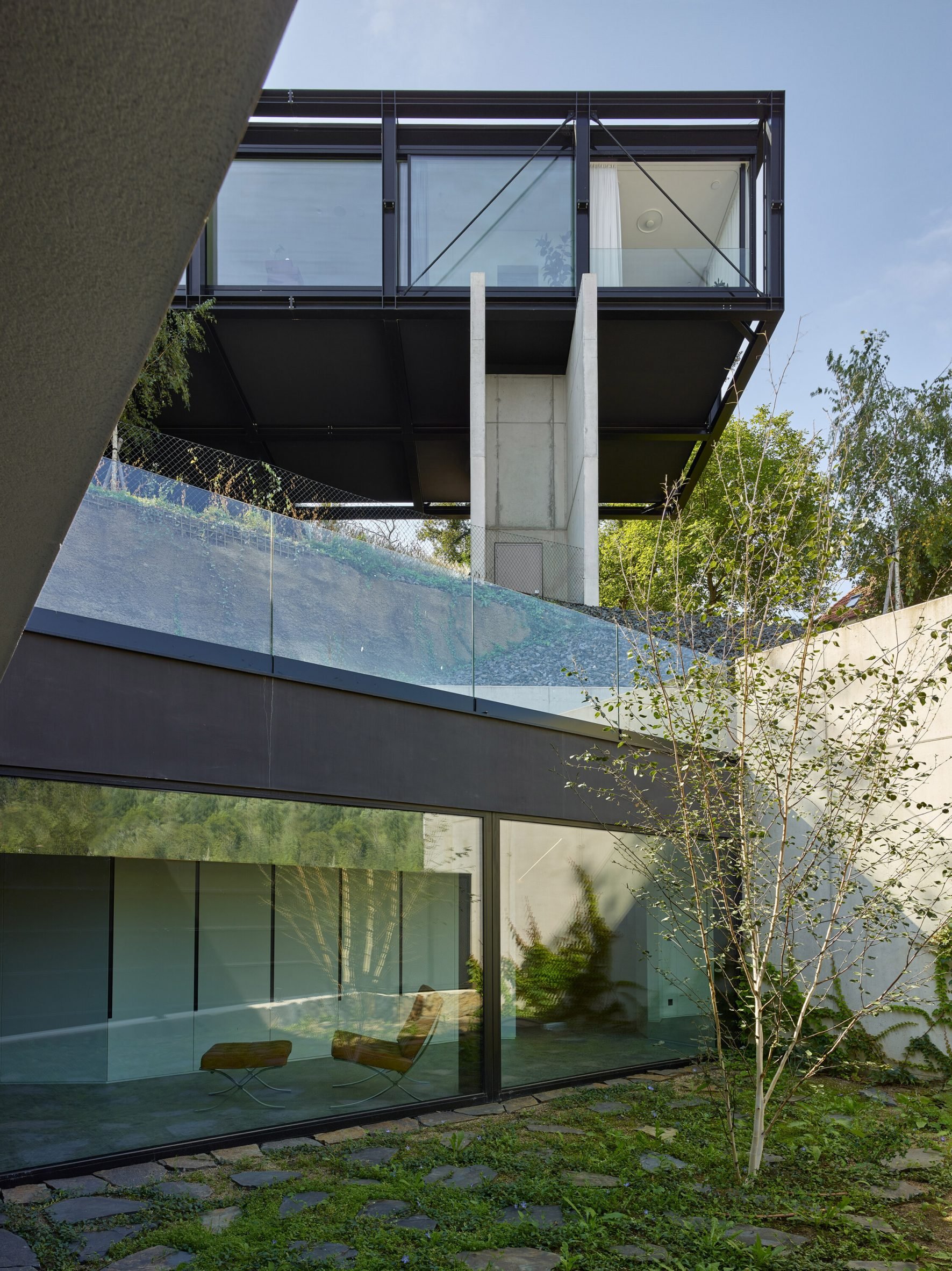 Courtyard of Villa Sidonius by Stempel & Tesar