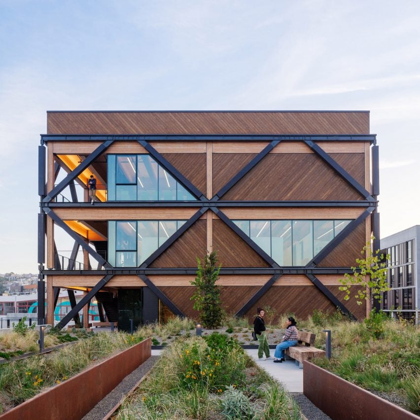 Wooden clad building