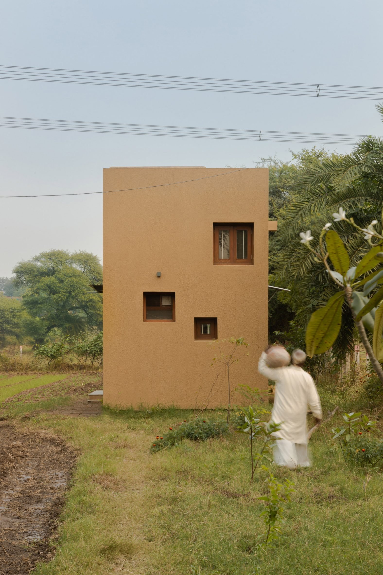 Exterior view of micro home by Harshit Singh Kothari and Tanvi Jain