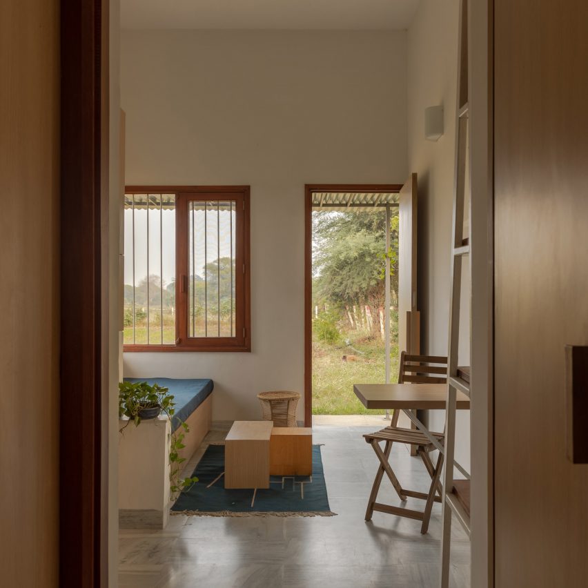 Interior view of micro home in India by Harshit Singh Kothari and Tanvi Jain