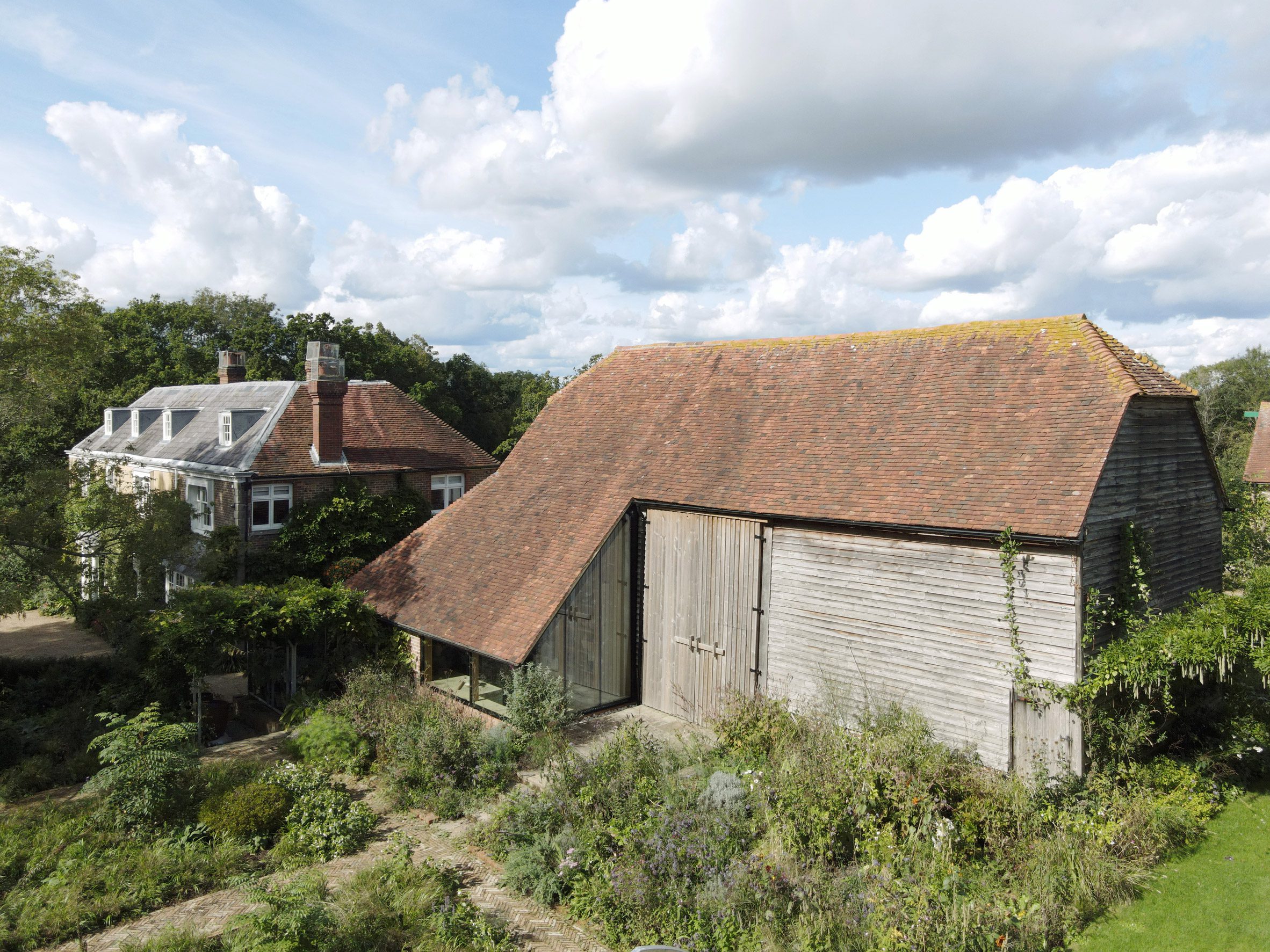 Aerial view of Underwing Workshop by Ashton Porter Architects