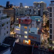 Urbanus adds colourful rooftop additions to Shenzhen block