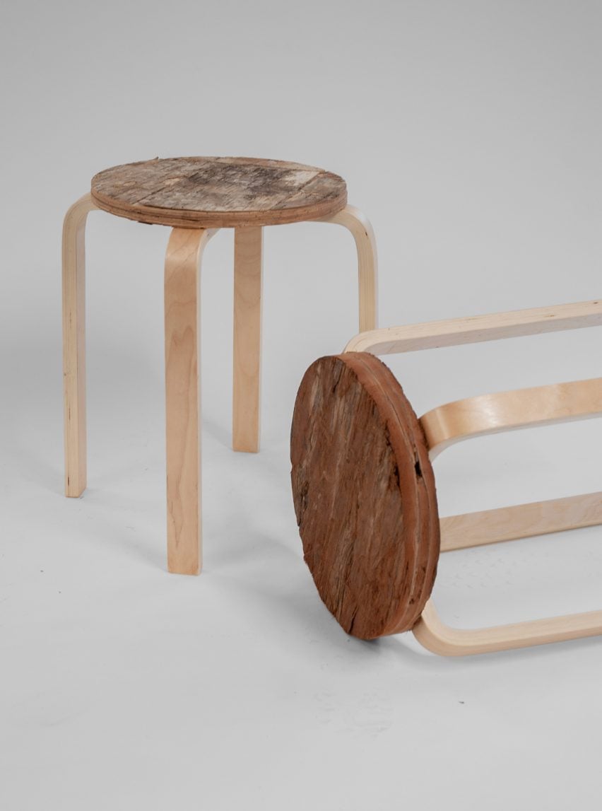 Stools for V&A Make Good Installation by Material Cultures