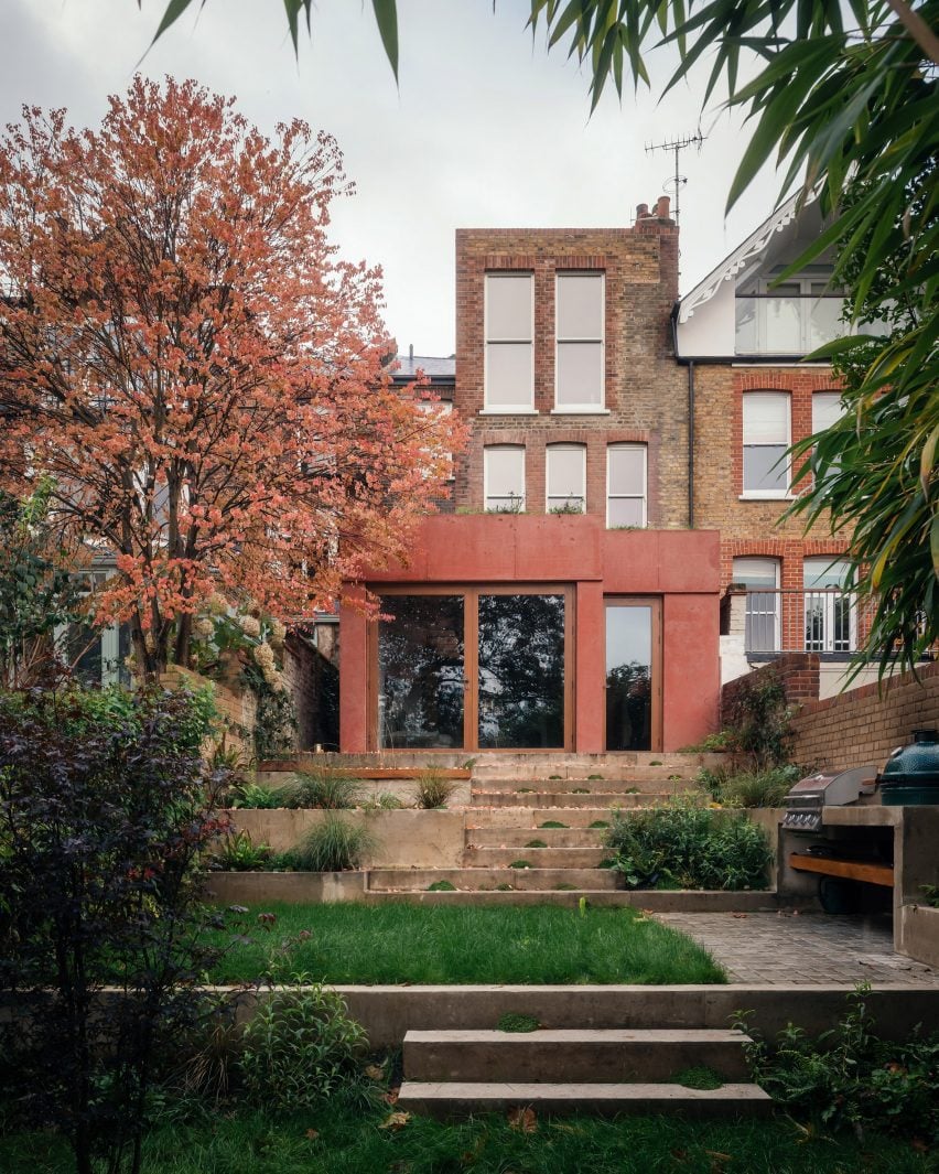 Rear facade of Putney Riverside in London