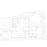 Ground floor plan of Wimbledon home by Jason Good Architecture