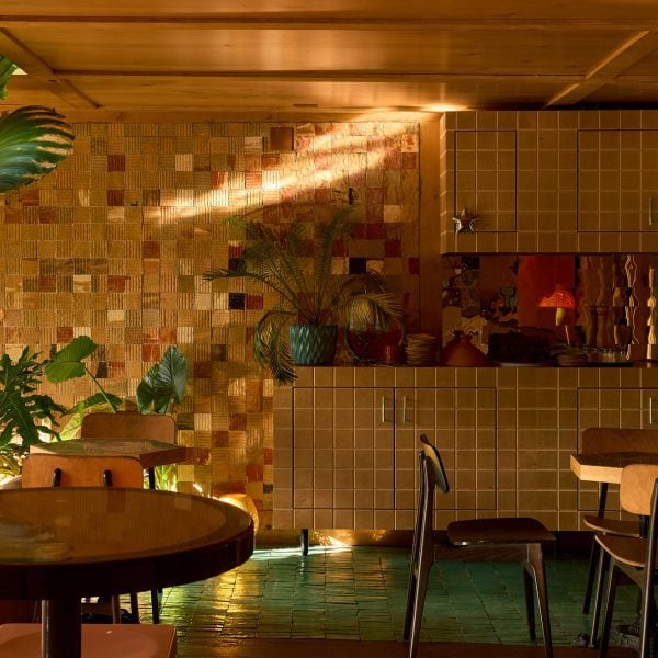 Moroccan riads influence tiled interior of LA restaurant Zizou