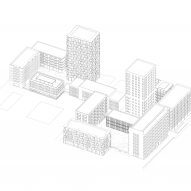 Masterplan diagram of Lyon Confluence by David Chipperfield Architects