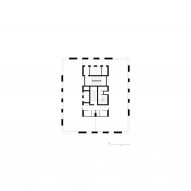 Second to sixth floor plan of the mixed-use high-rise at Lyon Confluence by David Chipperfield Architects