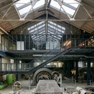 5468796 Architecture adds "floating" office floor within preserved pumphouse