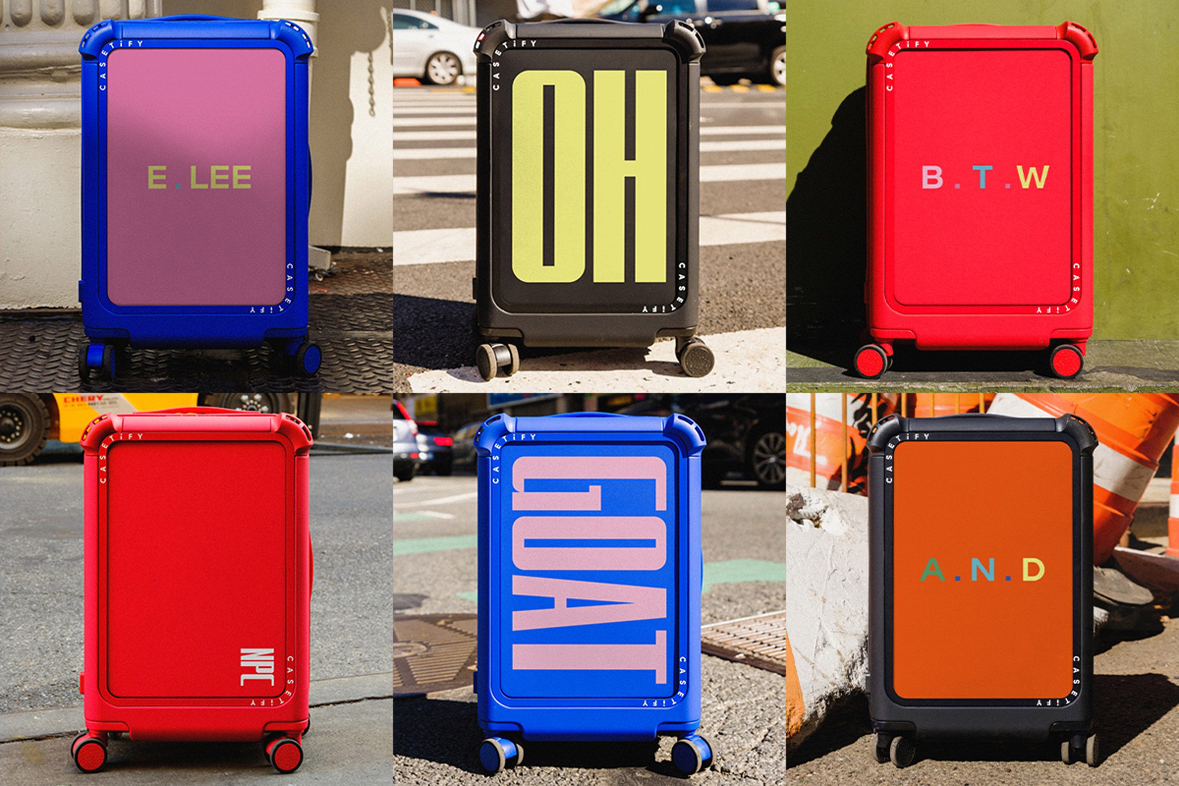 Customised suitcases from Casetify