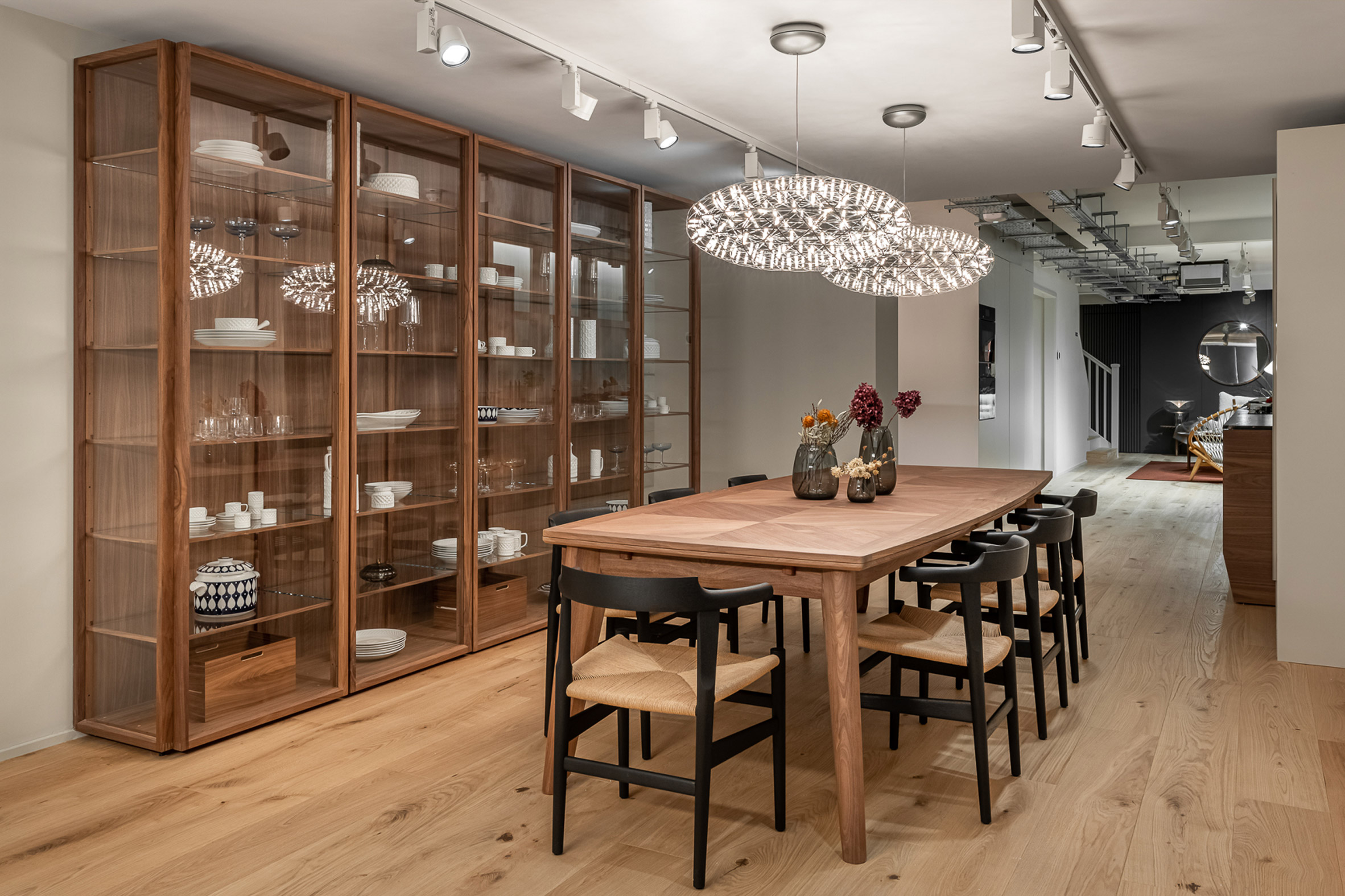 Dining table at Eba's Marylebone showroom