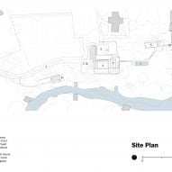 Site Plan Lakeside retreat by Miró Rivera Architects