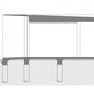 Section of Grey House by Adam Kane Architects