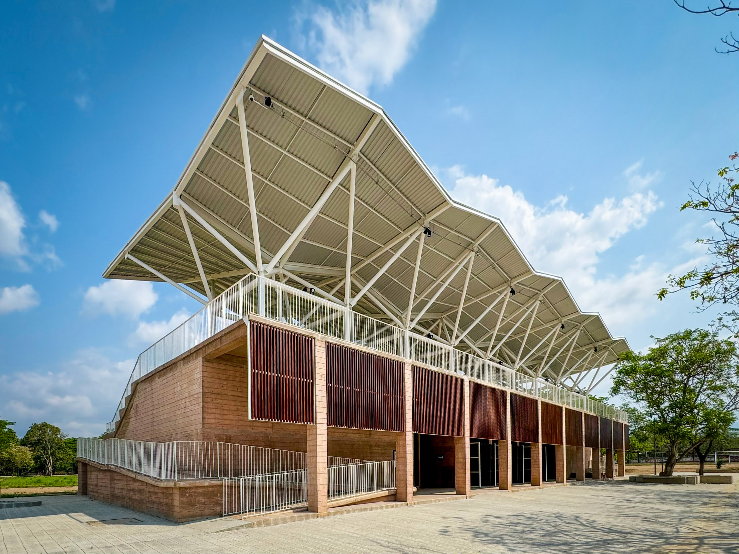 Back Exterior of Mexican Grandstand by Aidia Studio