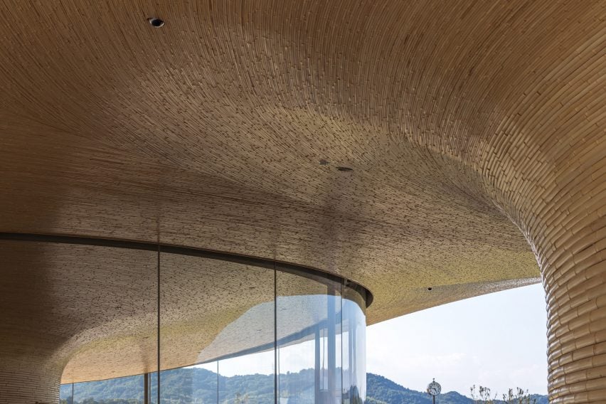 Bamboo community centre in Japan