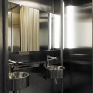 Stainless steel bathroom basins