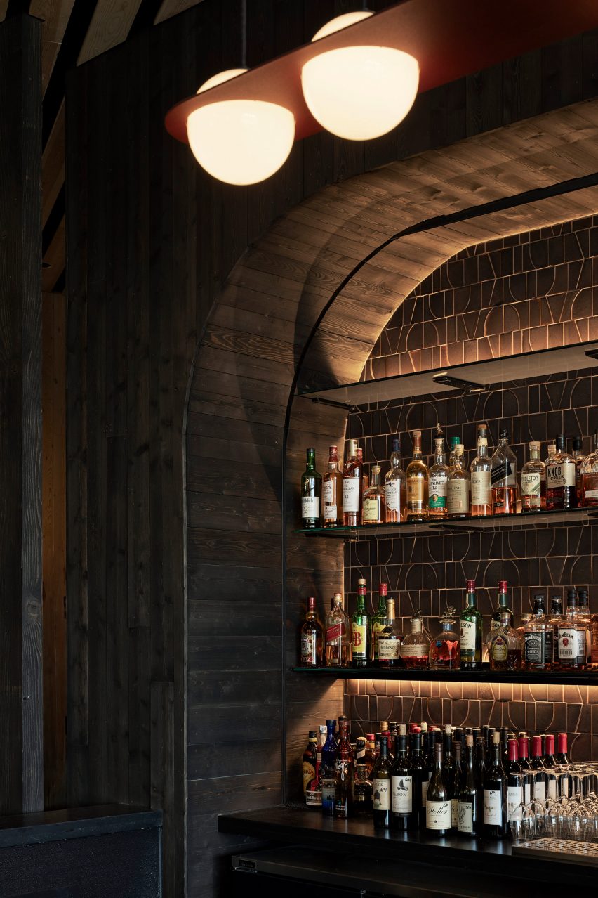 Bar area in Black Butte Lodge