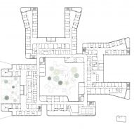 Plan of Tampere Psychiatric Clinic by CF Møller Architects