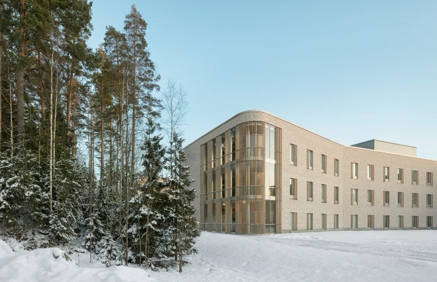 Exterior view of healthcare facility in Finland