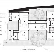 Lower floor plan House of Bluff by Chaoffice