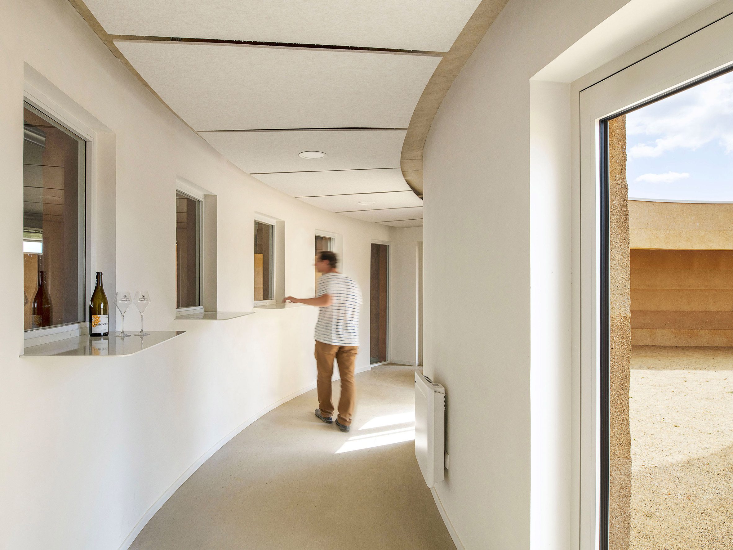 Interior view of Wine Storehouse in northern France