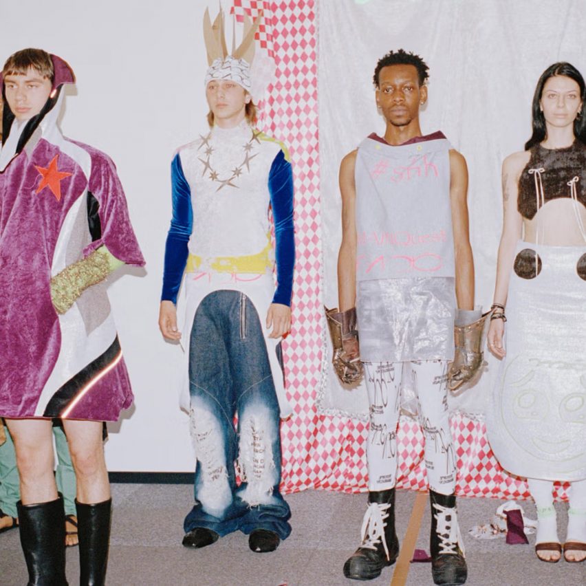 people wearing student fashion garments