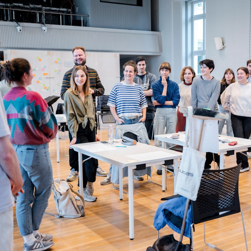 a group of design students