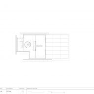 First floor plan of Reciprocal House by Gianni Botsford Architects