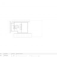 Second floor plan of Reciprocal House by Gianni Botsford Architects