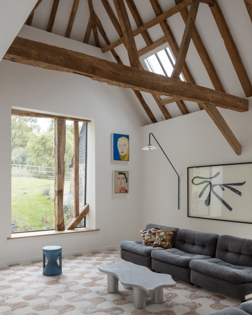 Interior of a farmhouse renovation