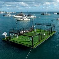 Yntegra Group creates "first-of-its-kind" floating padel court in Miami Harbor