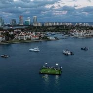 Yntegra Group creates "first-of-its-kind" floating padel court in Miami Harbor