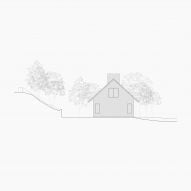 Elevation Catskills house by Group Projects