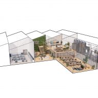 Diagram of GrowLab Organics cannabis facility by Mailen Design