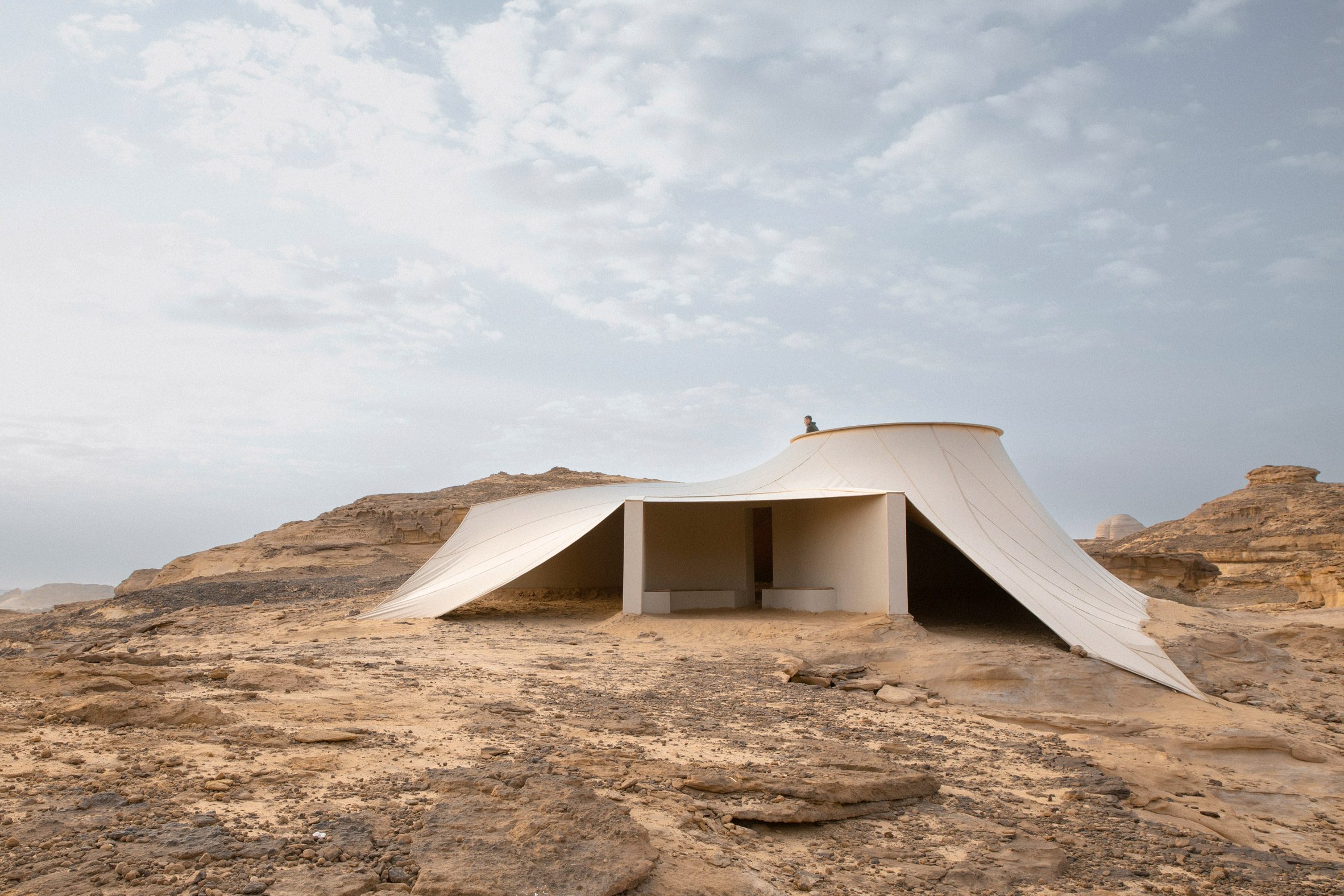 Close up of tent by Clover Studio