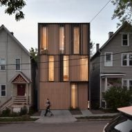 Johnsen Schmaling "reimagines infill" with Curtain House on narrow lot in Milwaukee