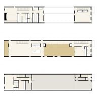 Floor plans Curtain House by Johnsen Schmaling Architects