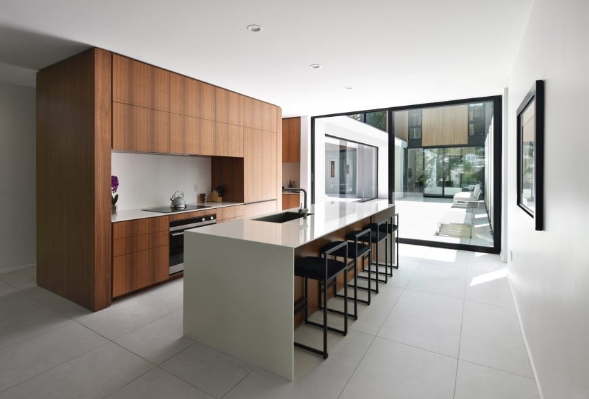 Kitchen of Curtain House by Johnsen Schmaling Architects