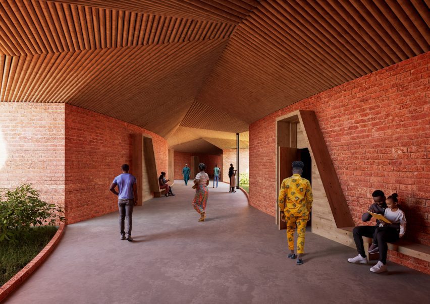 Corridor of CCSE by Kere Architecture