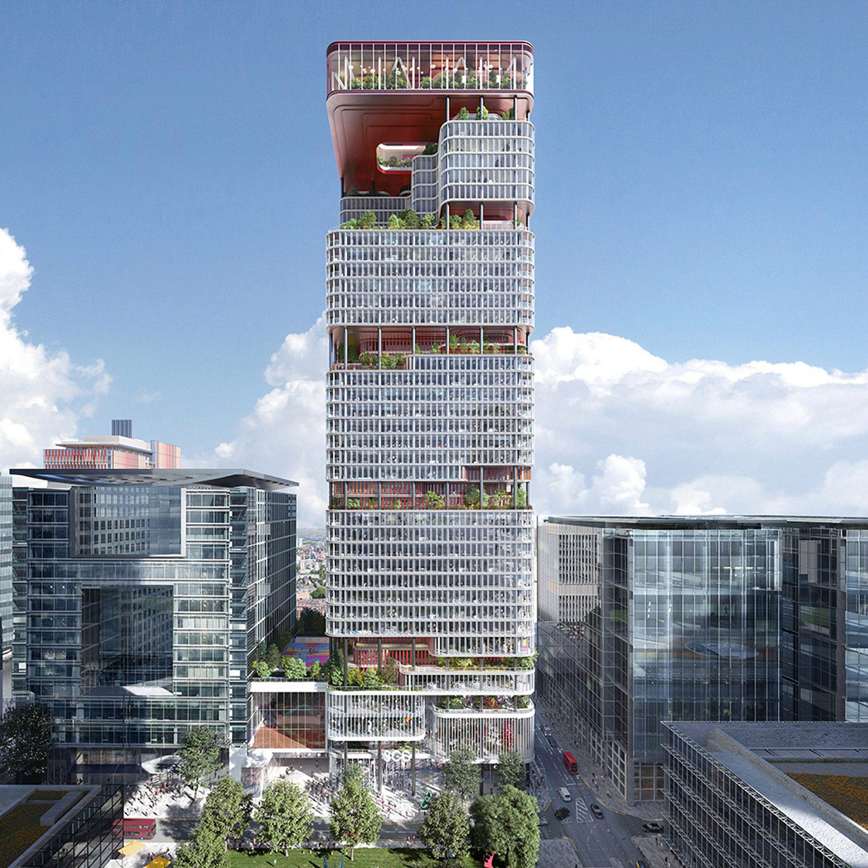 Rendering of HSBC tower renovation