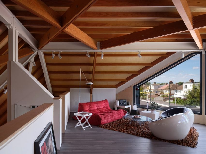 Interior of roof of Station Lodge by Lacey & Saltykov