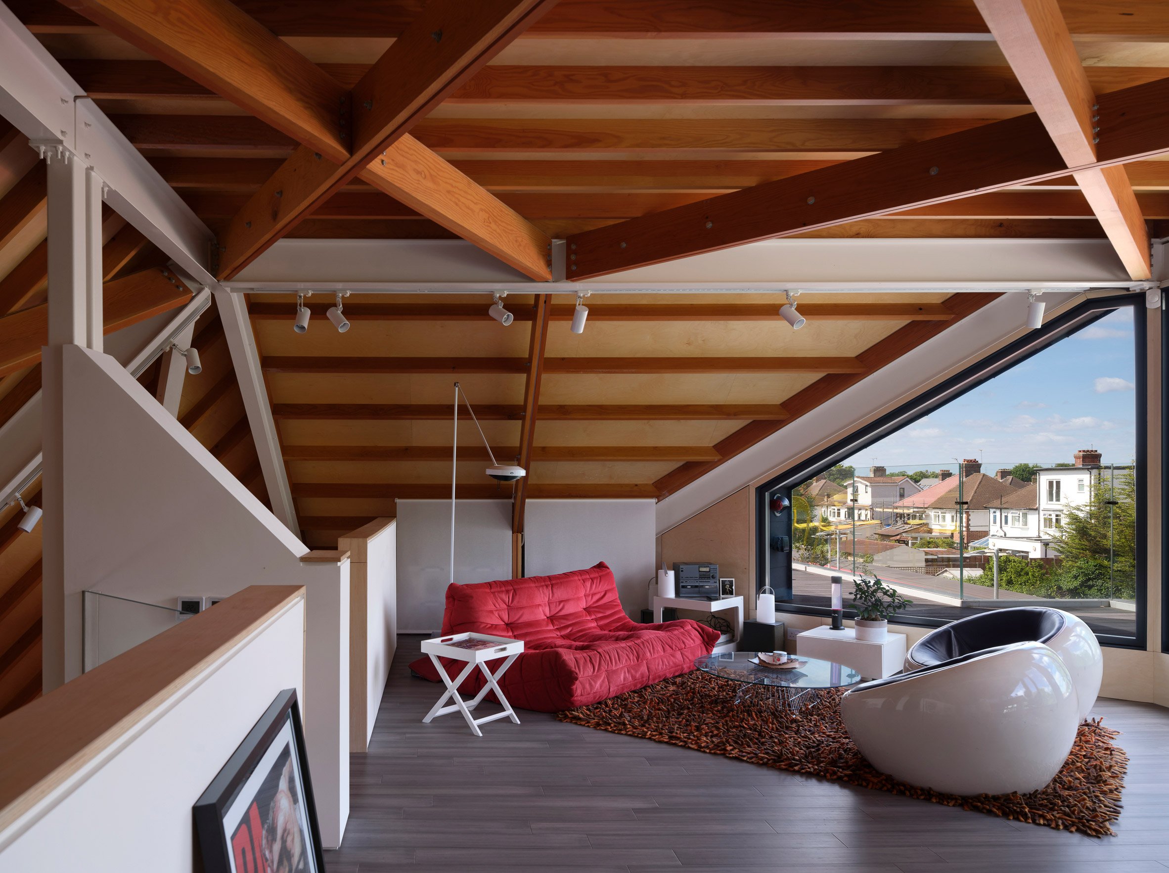 Interior of roof of Station Lodge by Lacey & Saltykov