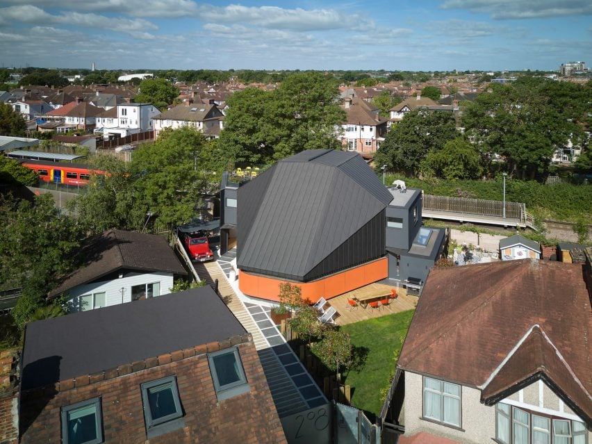 Aerial view of Station Lodge by Lacey & Saltykov