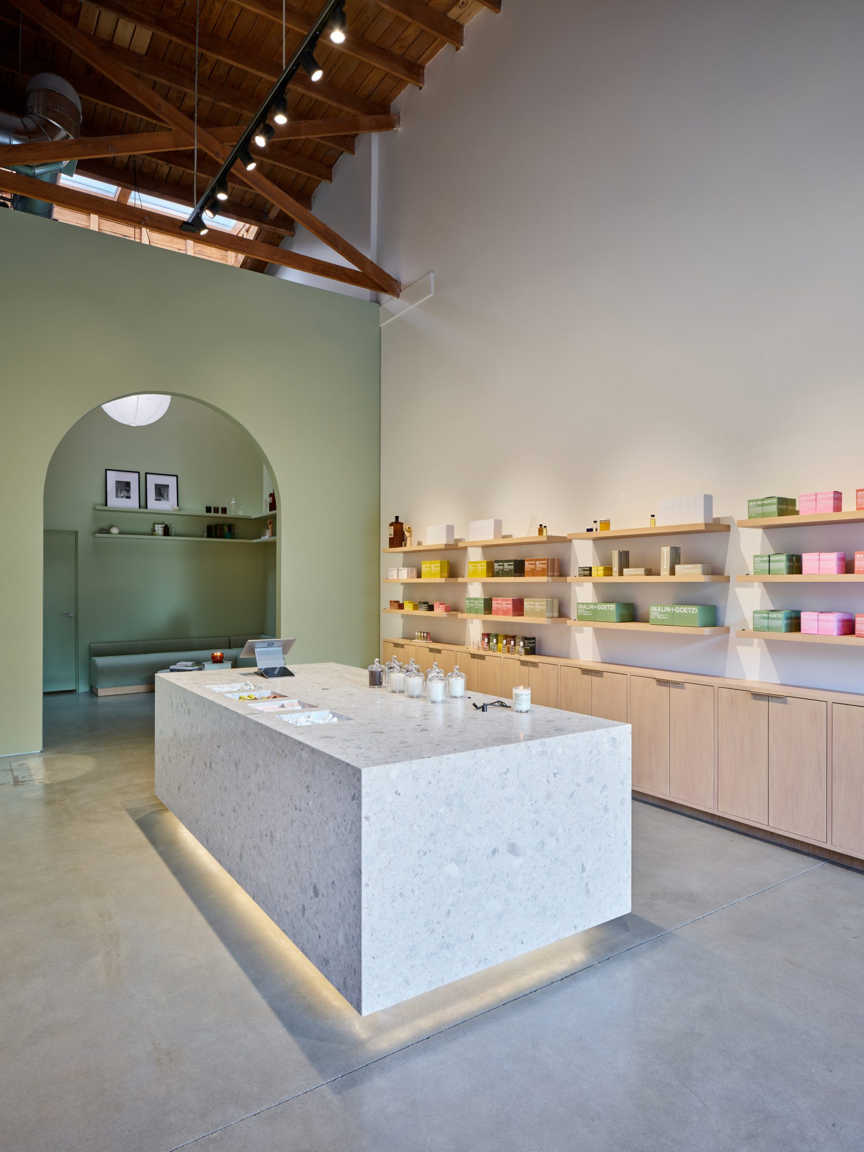 Bernheimer Architecture turns LA auto shop into Malin+Goetz boutique