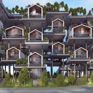 Hooba Design Group envisions "high-rise villas" as new housing typology for Iran